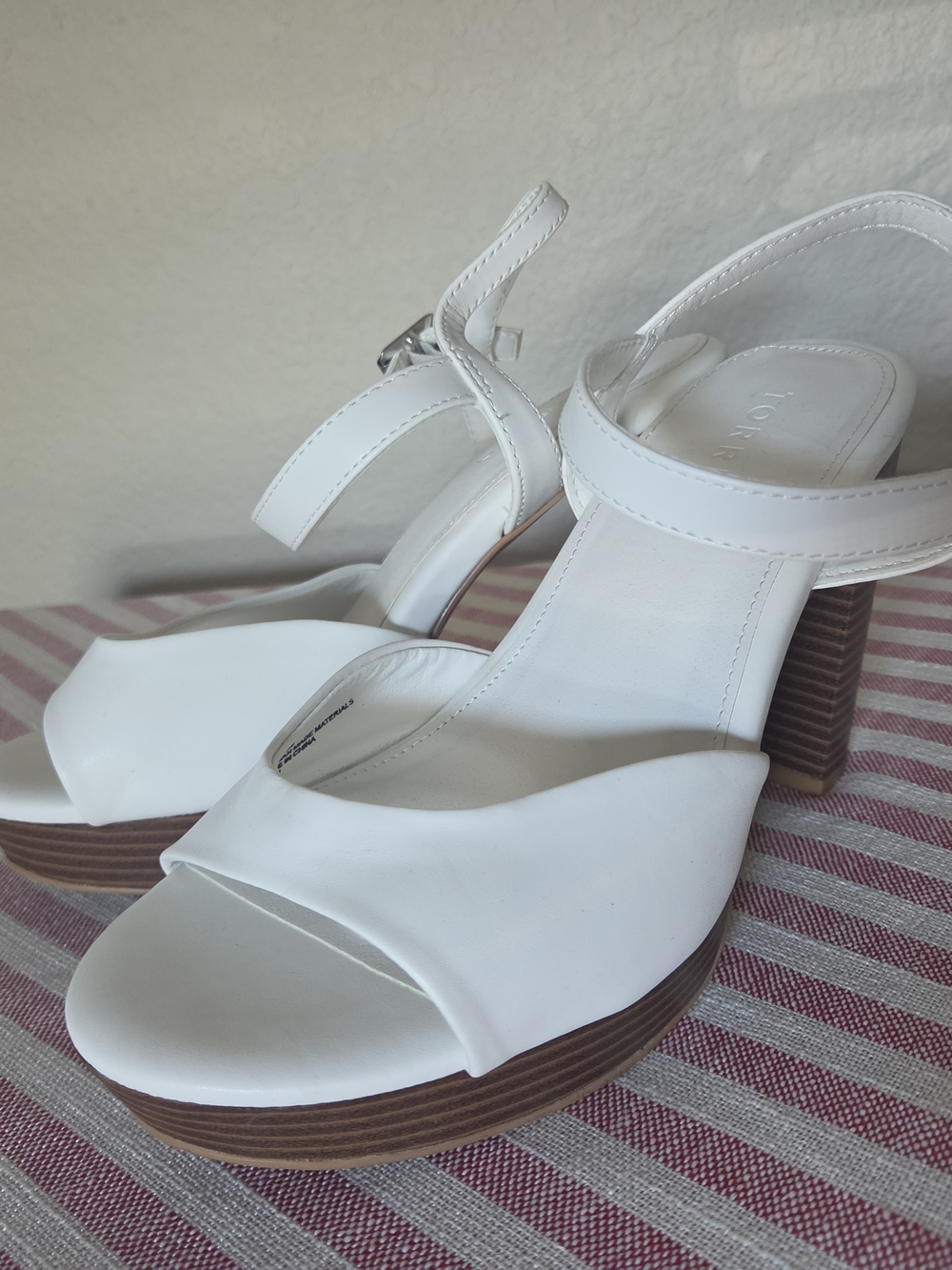 torrid White Platform Block Heel Sandals